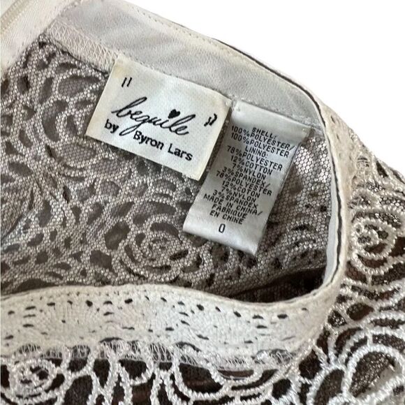 Anthropology Beguile by Byron Lars Eyelet Lace Sheath dress Sz 0 - Picture 5 of 5